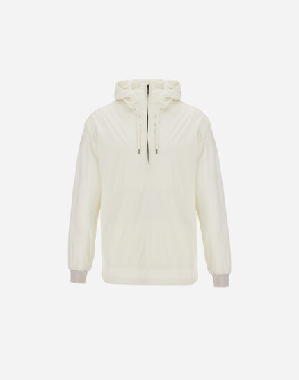 RESORT ANORAK JACKET IN LIGHT STRETCH NYLON White