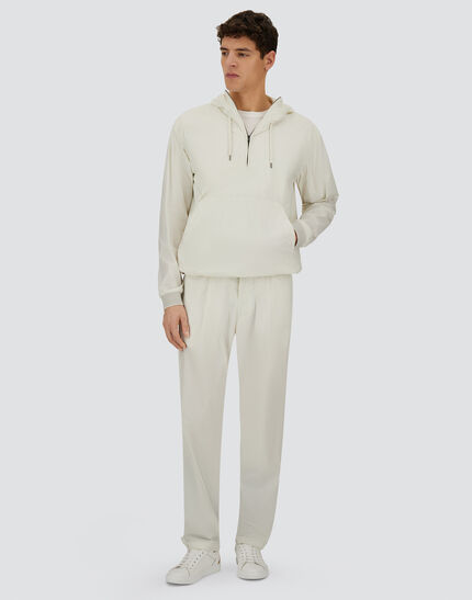 RESORT ANORAK JACKET IN LIGHT STRETCH NYLON White