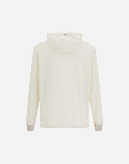 RESORT ANORAK JACKET IN LIGHT STRETCH NYLON White