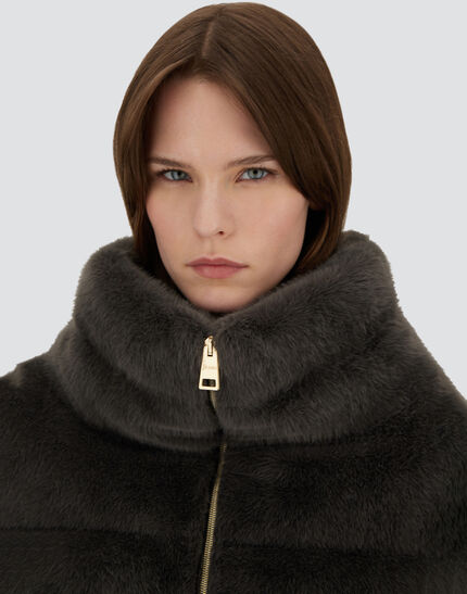 CAPPA IN LADY ALTERNATIVE FUR Grey 3 CAPPA IN LADY ALTERNATIVE FUR Grey