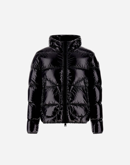 BOMBER JACKET IN GLOSS Black