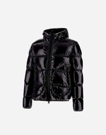 BOMBER JACKET IN GLOSS Black