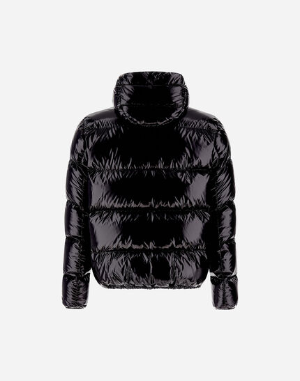 BOMBER JACKET IN GLOSS Black 3 BOMBER JACKET IN GLOSS Black