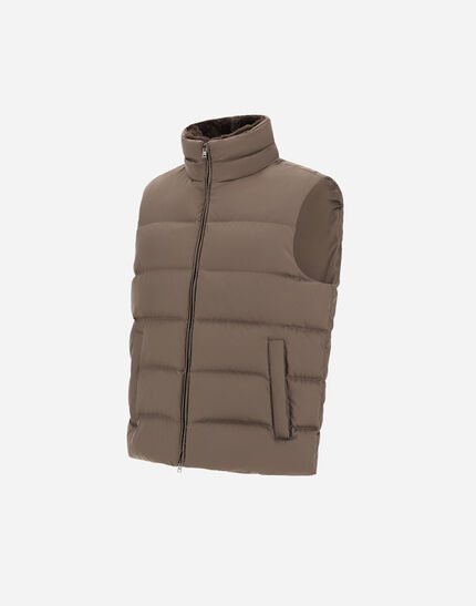 VEST IN ARENDELLE AND MONOGRAM Dark Taupe 2 VEST IN ARENDELLE AND MONOGRAM Dark Taupe