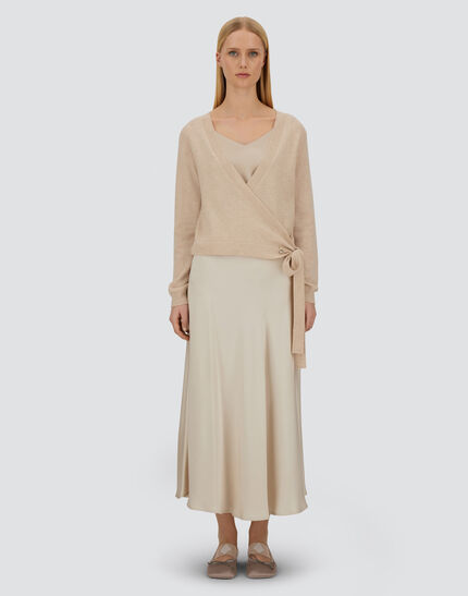RESORT CARDIGAN IN LIGHT CASHMERE KNIT Chantilly