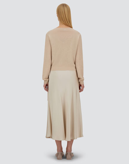 RESORT CARDIGAN IN LIGHT CASHMERE KNIT Chantilly