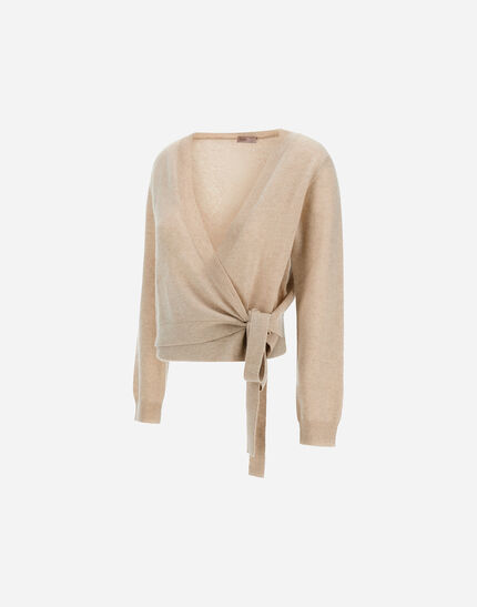 RESORT CARDIGAN IN LIGHT CASHMERE KNIT Chantilly