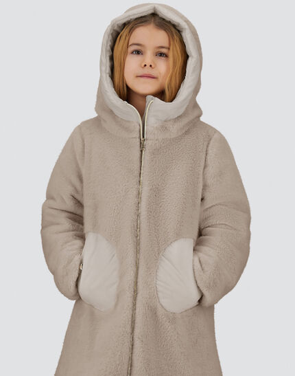 COAT IN LADY ALTERNATIVE FUR AND ECOAGE Chantilly 3 COAT IN LADY ALTERNATIVE FUR AND ECOAGE Chantilly
