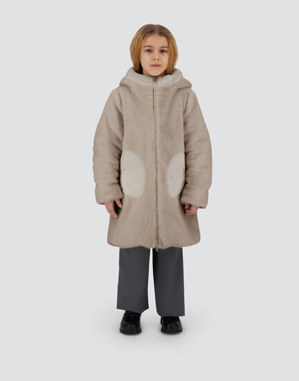 COAT IN LADY ALTERNATIVE FUR AND ECOAGE Chantilly 4 COAT IN LADY ALTERNATIVE FUR AND ECOAGE Chantilly