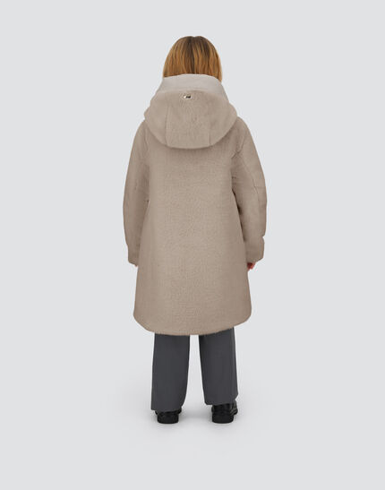 COAT IN LADY ALTERNATIVE FUR AND ECOAGE Chantilly 5 COAT IN LADY ALTERNATIVE FUR AND ECOAGE Chantilly
