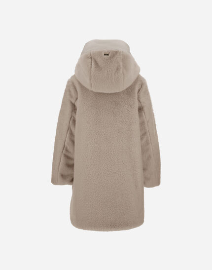 COAT IN LADY ALTERNATIVE FUR AND ECOAGE Chantilly 7 COAT IN LADY ALTERNATIVE FUR AND ECOAGE Chantilly
