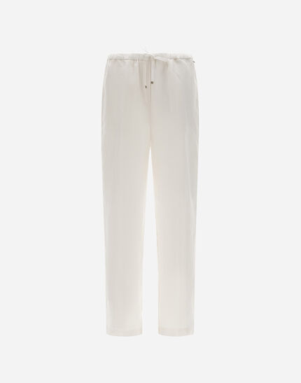 RESORT TROUSERS IN NEW LINEN White
