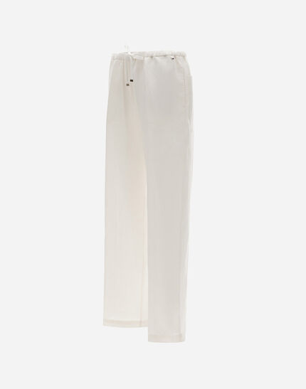 RESORT TROUSERS IN NEW LINEN White