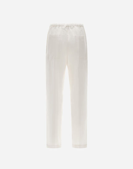 RESORT TROUSERS IN NEW LINEN White