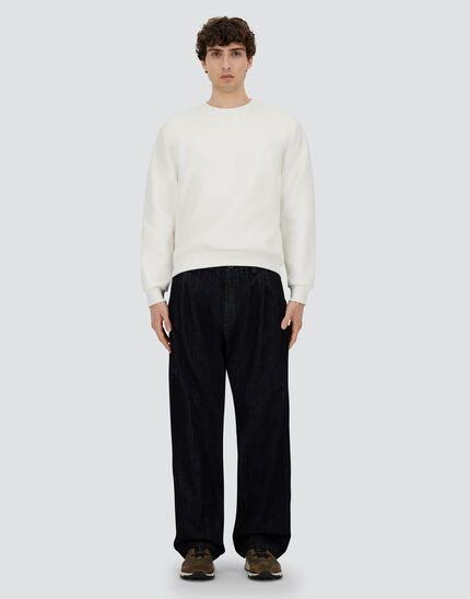 SWEATSHIRT IN SMOOTH DOUBLE JERSEY White