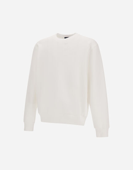 SWEATSHIRT IN SMOOTH DOUBLE JERSEY White