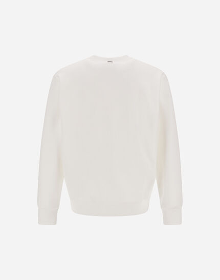 SWEATSHIRT IN SMOOTH DOUBLE JERSEY White