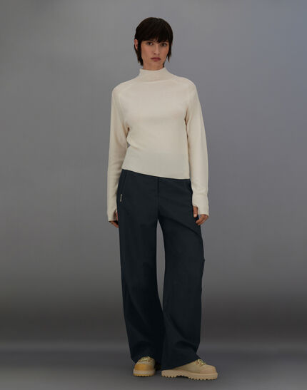 LAMINAR TROUSERS IN WOOL TOUCH Black
