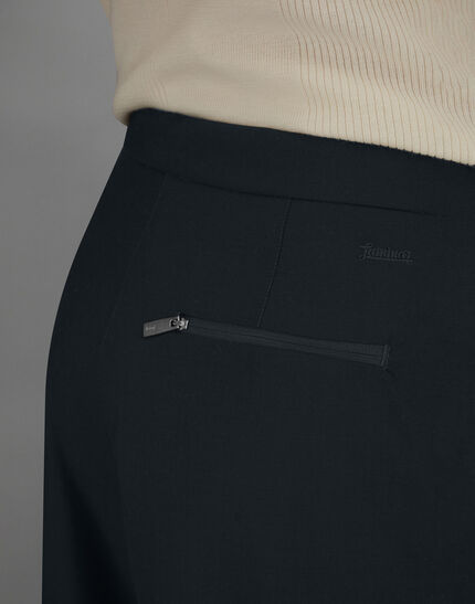 LAMINAR TROUSERS IN WOOL TOUCH Black
