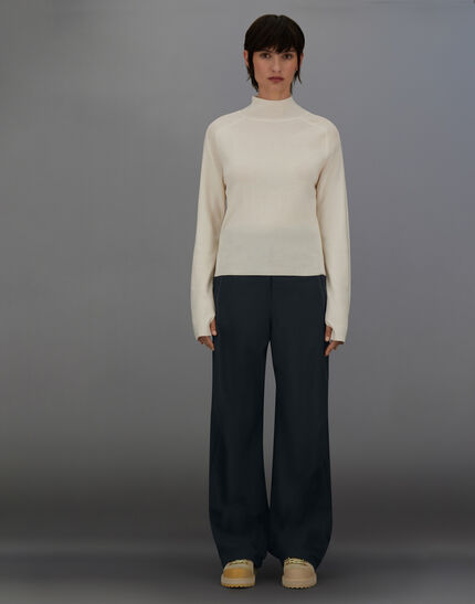 LAMINAR TROUSERS IN WOOL TOUCH Black