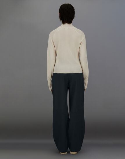 LAMINAR TROUSERS IN WOOL TOUCH Black