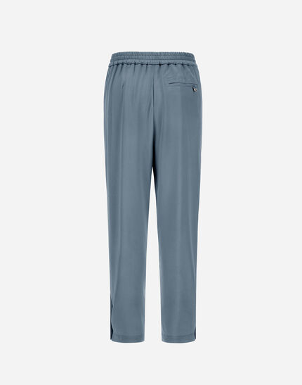 RESORT TROUSERS IN ENVERS SATIN Midnight Teal