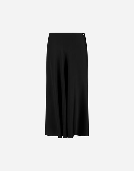 RESORT SKIRT IN ENVERS SATIN Black 1 RESORT SKIRT IN ENVERS SATIN Black