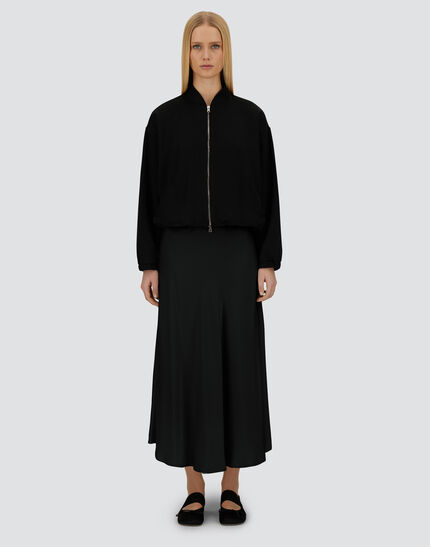 RESORT SKIRT IN ENVERS SATIN Black 4 RESORT SKIRT IN ENVERS SATIN Black