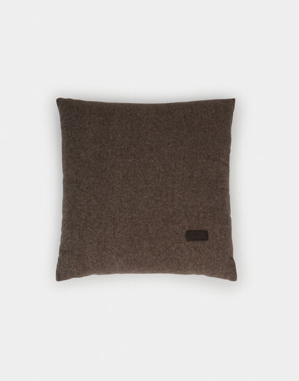 HERNO HABITA WOOL AND CASHMERE CUSHION Coffee