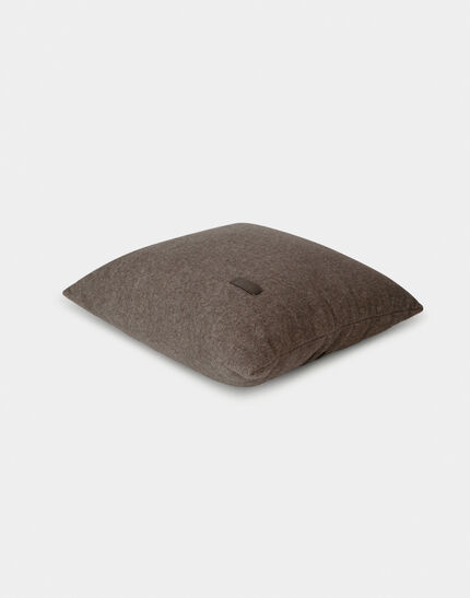 HERNO HABITA WOOL AND CASHMERE CUSHION Coffee