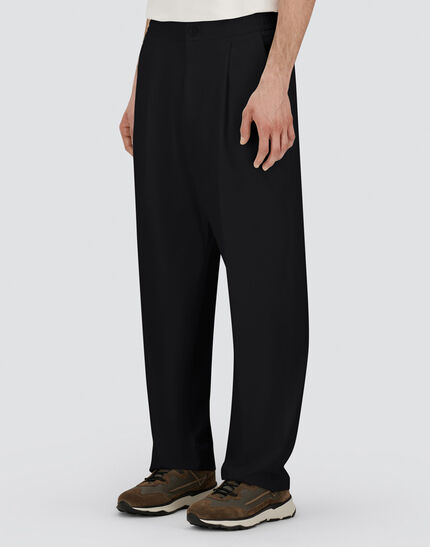 COTTON FEEL TROUSERS Black