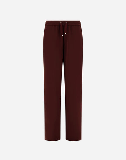 TROUSERS IN MATT CREPE SATIN Bordeaux 1 TROUSERS IN MATT CREPE SATIN Bordeaux