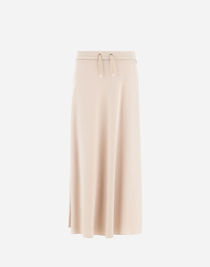 SKIRT IN MATT CREPE SATIN Chantilly 1 SKIRT IN MATT CREPE SATIN Chantilly
