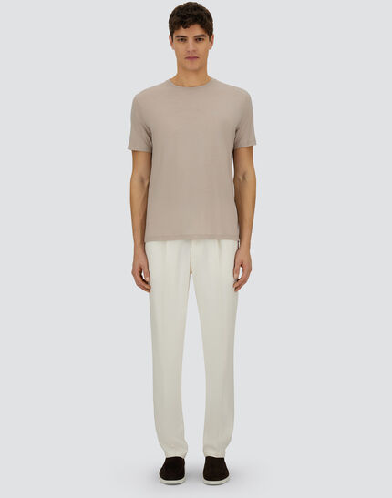 RESORT T-SHIRT IN SOFT WOOL JERSEY Chantilly
