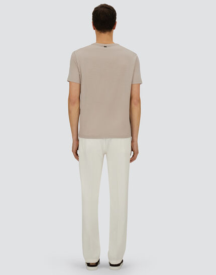 RESORT T-SHIRT IN SOFT WOOL JERSEY Chantilly