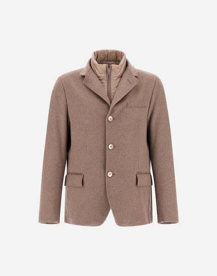 BLAZER IN PURE CASHMERE Dark Taupe