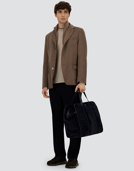 BLAZER IN PURE CASHMERE Dark Taupe