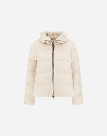 JACKET IN CASHMERE, SILK AND MONOGRAM Chantilly