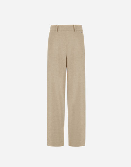 RESORT TROUSERS IN MELANGE FLANNEL Chantilly