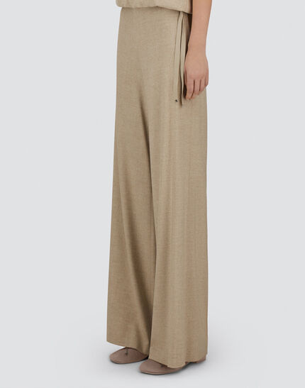 RESORT TROUSERS IN MELANGE FLANNEL Chantilly