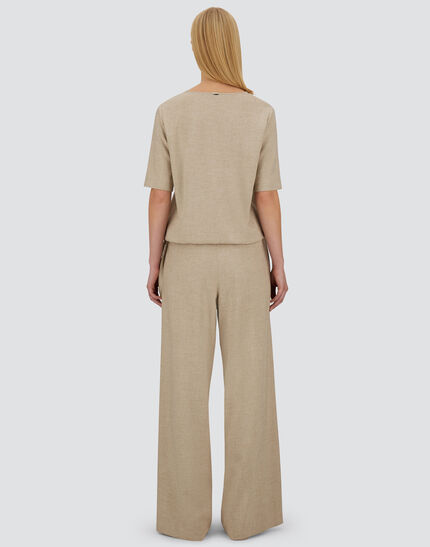 RESORT TROUSERS IN MELANGE FLANNEL Chantilly