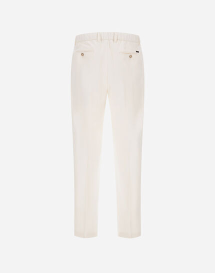 RESORT TROUSERS IN CASHMERE SILK Ivory