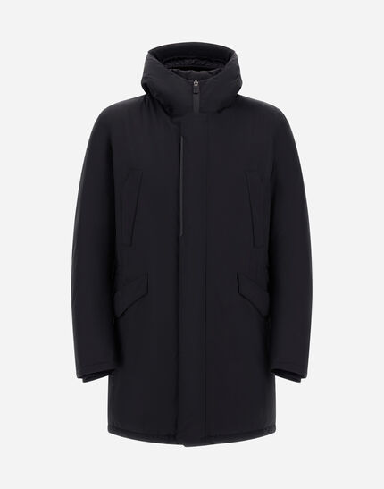 LONG PARKA IN 2-LAYER WINDSTOPPER Black
