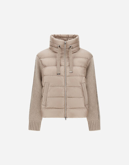 RESORT JACKET IN NYLON ULTRALIGHT & KNIT Chantilly 1 RESORT JACKET IN NYLON ULTRALIGHT & KNIT Chantilly