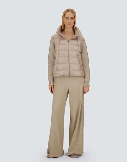 RESORT JACKET IN NYLON ULTRALIGHT & KNIT Chantilly 2 RESORT JACKET IN NYLON ULTRALIGHT & KNIT Chantilly