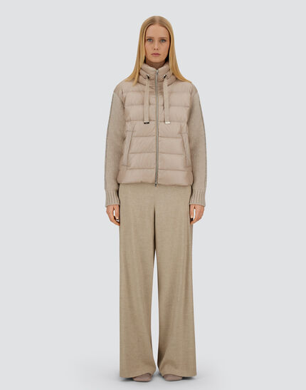 RESORT JACKET IN NYLON ULTRALIGHT & KNIT Chantilly 3 RESORT JACKET IN NYLON ULTRALIGHT & KNIT Chantilly