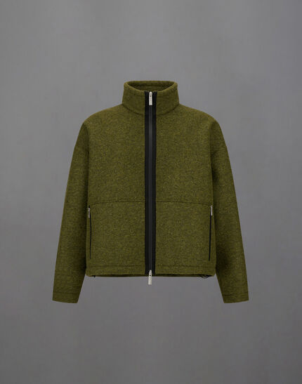 LAMINAR JACKET IN TECHNICAL WOOL Military 1 LAMINAR JACKET IN TECHNICAL WOOL Military