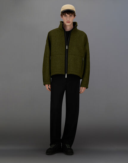 LAMINAR JACKET IN TECHNICAL WOOL Military 2 LAMINAR JACKET IN TECHNICAL WOOL Military