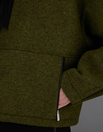 LAMINAR JACKET IN TECHNICAL WOOL Military 3 LAMINAR JACKET IN TECHNICAL WOOL Military