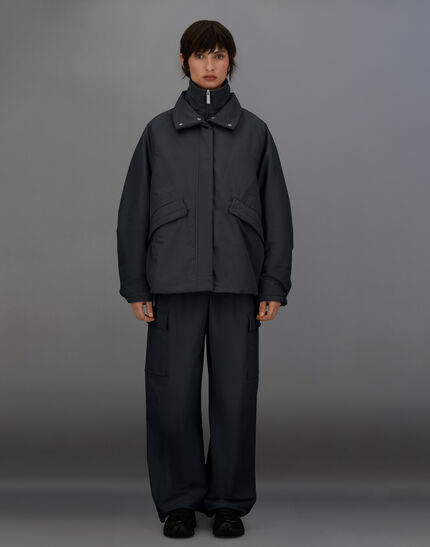 LAMINAR JACKET IN ORGANIC TECH Black
